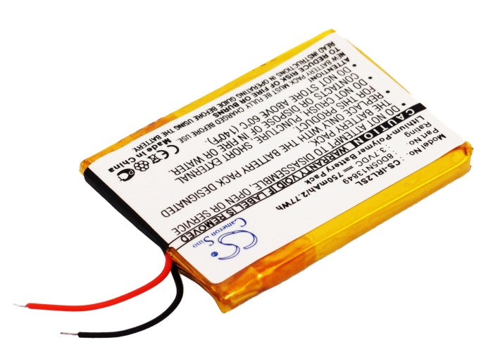 CS-IRL2SL : Battery for iRiver L Player 2GB, L Player 4GB, L Player 8GB and others - Replaces iRiver 8D05N13849