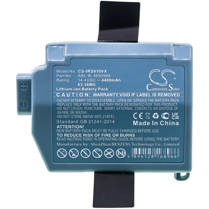 CS-IRS910VX : Battery for iRobot Roomba S9, Roomba S9+, S955020 - Replaces iRobot ABL-B, 4650994