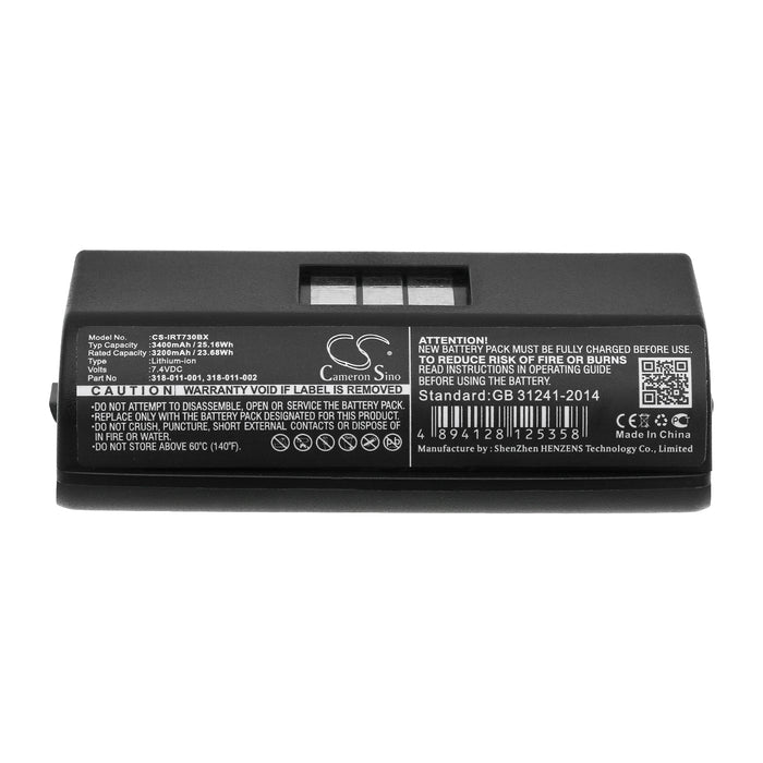 CS-IRT730BX : Battery for Intermec 710, 720, 730 and others - Replaces Intermec 318-013-001, 318-011-002, 318-013-003 and others