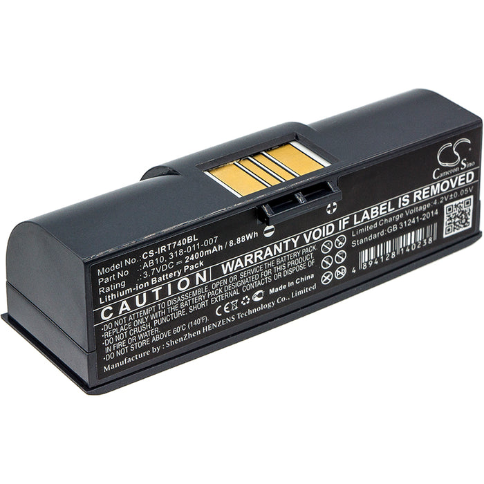 CS-IRT740BL : Battery for Intermec 700 Mono, 730 Color - Replaces Intermec 318-011-007, AB10