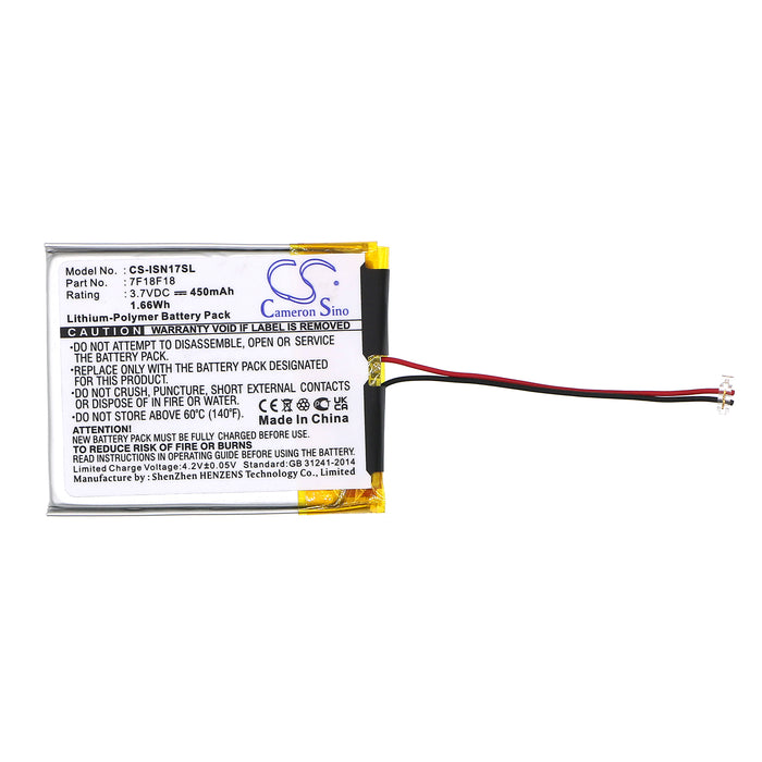 CS-ISN17SL : Battery for INSIGNIA NS-4V17, NS-4V17R, NS-4V17B and others - Replaces INSIGNIA 7F18F18