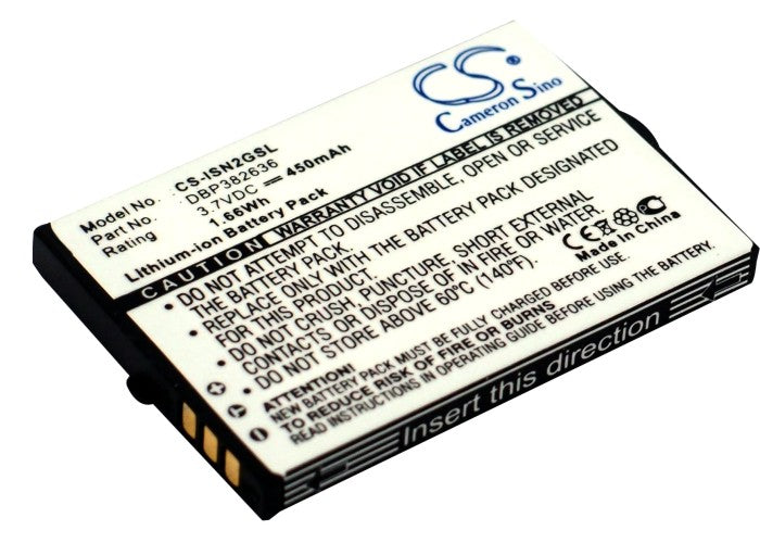 CS-ISN2GSL : Battery for INSIGNIA NS-DA1G, NS-DA2G 1GB, NS-DA2G 2GB - Replaces INSIGNIA DBP382636