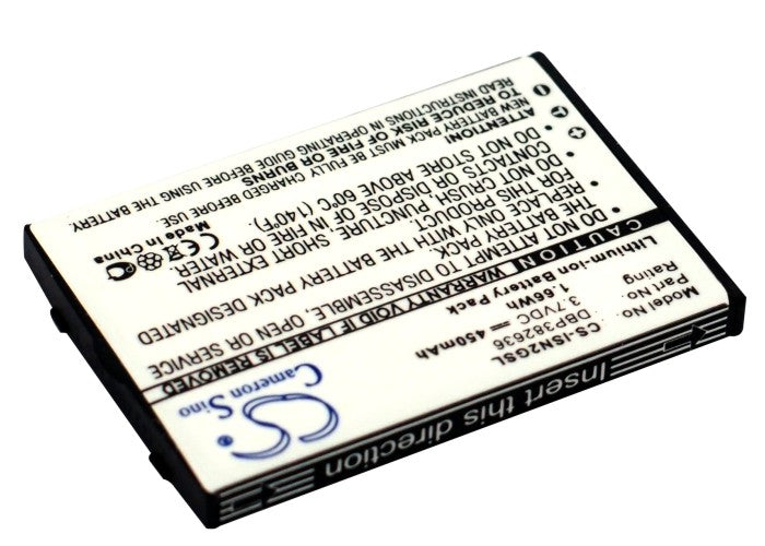 CS-ISN2GSL : Battery for INSIGNIA NS-DA1G, NS-DA2G 1GB, NS-DA2G 2GB - Replaces INSIGNIA DBP382636