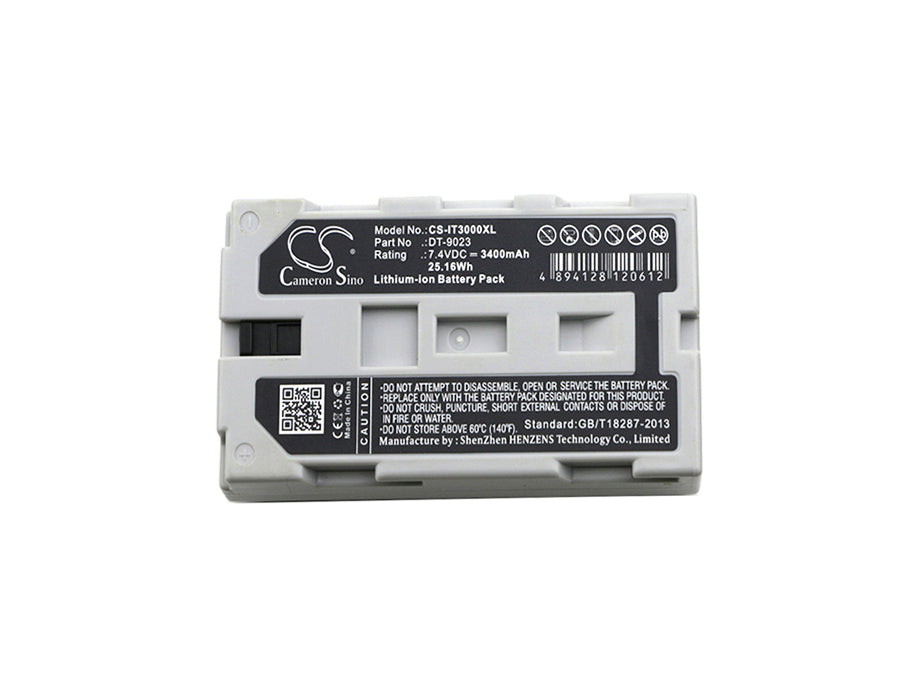 CS-IT3000XL : Battery for Casio IT3000, IT2000, IT-2000D30E and others - Replaces Casio DT-9023, DT-9723, DT-9023LI and others