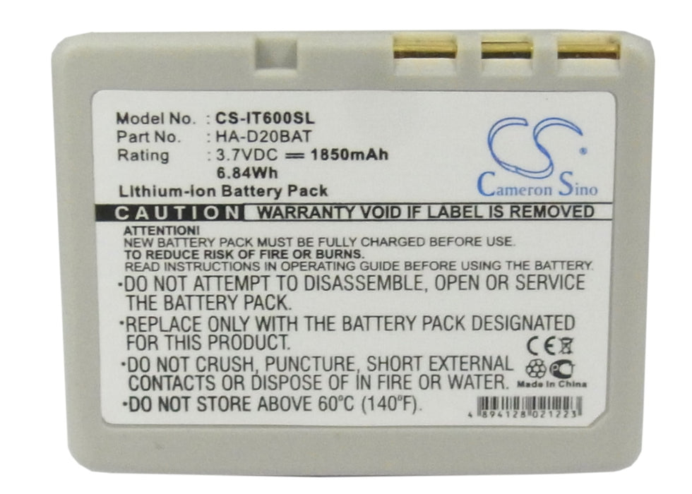 CS-IT600SL : Battery for Casio IT-600, IT-300, IT-G500 and others - Replaces Casio HA-D20BAT, CA60L1-G, CA60L4-G and others