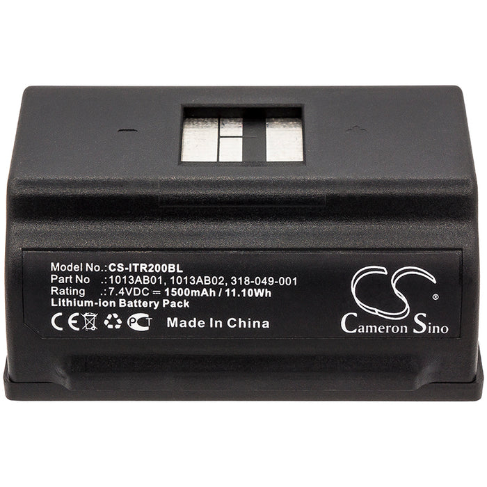 CS-ITR200BL : Battery for Intermec PR2, PR3 - Replaces Intermec 1013AB01, 318-049-001