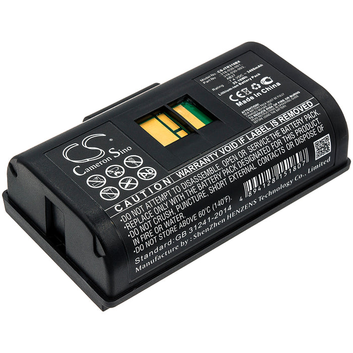 BP-ITR310BX: 7.4v 3400mAh Li-ION battery, replaces Intermec 318-030-001, 318-030-003, AB27