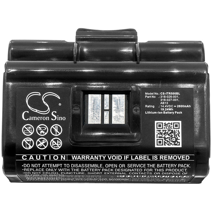 CS-ITR500BL : Battery for Intermec PB50, PB51, PW50 and others - Replaces Intermec AB13, 318-026-001, 318-027-001 and others