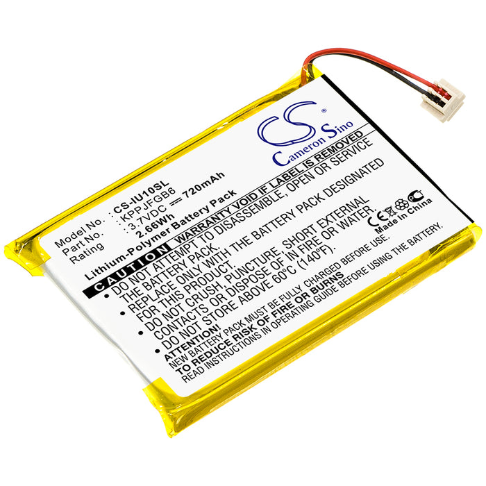 CS-IU10SL : Battery for iRiver U10, U10CT, Clix 2GB and others - Replaces iRiver KPPJFGB6