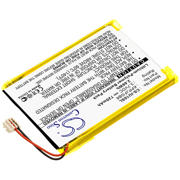CS-IU10SL : Battery for iRiver U10, U10CT, Clix 2GB and others - Replaces iRiver KPPJFGB6