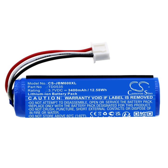 CS-JBM600XL : Battery for JBL KMC 600 - Replaces JBL TD0535