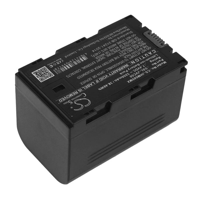 CS-JHM600MX : Battery for JVC GY-HMQ10, GY-HM600E, GY-HM600EC and others - Replaces JVC SSL-JVC50