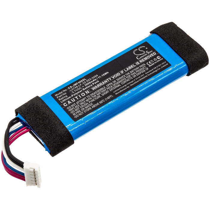 CS-JMF400SL : Battery for JBL Flip Essential, Flip 3 Stealth Edition, Flip 3 SE - Replaces JBL L0748-LF, 02-553-3494, GSP872693