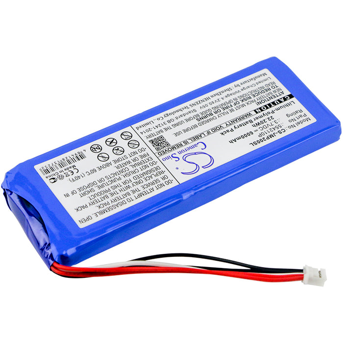 CS-JMP200SL : Battery for JBL Pulse 2, Pulse II, PULSE2BLKUS - Replaces JBL 5542110P