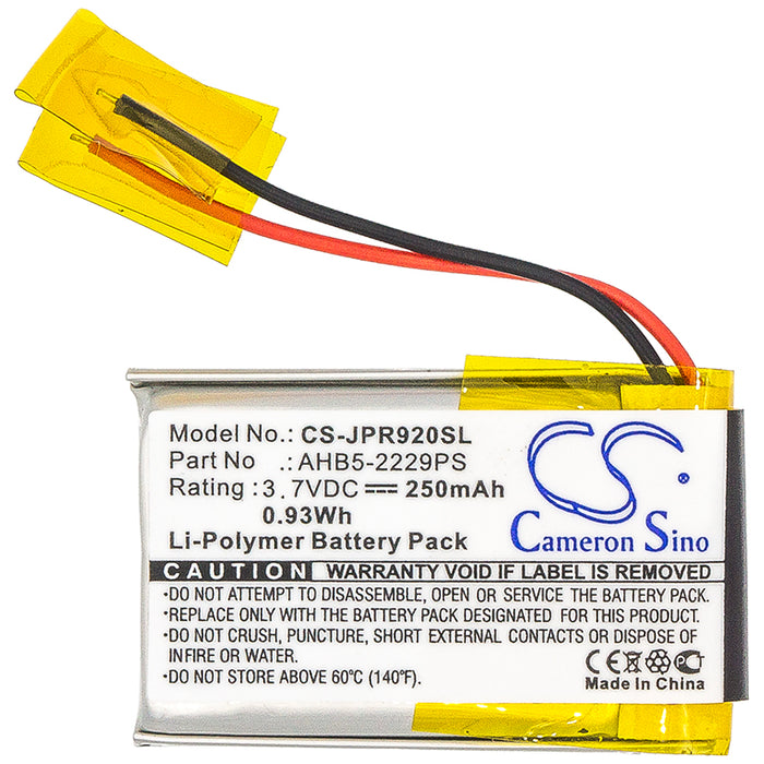 CS-JPR920SL : Battery for Jabra Pro 900, Pro 920, Pro 923 and others - Replaces Jabra AHB5-2229PS