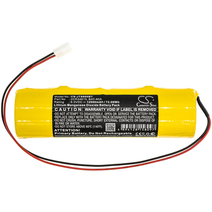 CS-JTS800BT : Battery for Jablotron JA-80A, OASiS JA-80A, Indexa 8000A - Replaces Jablotron 2CR34615, BAT-80A