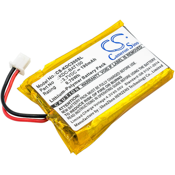 CS-KDC200SL : Battery for KOAMTAC KDC-100, KDC-200, KDC200 and others - Replaces KOAMTAC KDC-BAT100, 02-980-8680