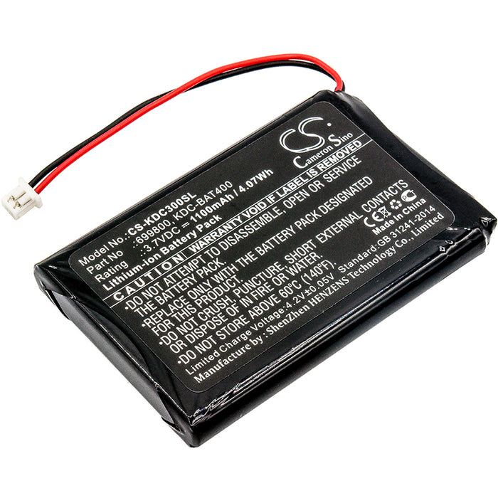 CS-KDC300SL : Battery for KOAMTAC KDC30, KDC350, KDC400 and others - Replaces KOAMTAC 699800, KDC-BAT400, KDCSPB1200