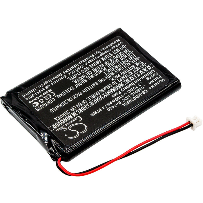 CS-KDC300SL : Battery for KOAMTAC KDC30, KDC350, KDC400 and others - Replaces KOAMTAC 699800, KDC-BAT400, KDCSPB1200