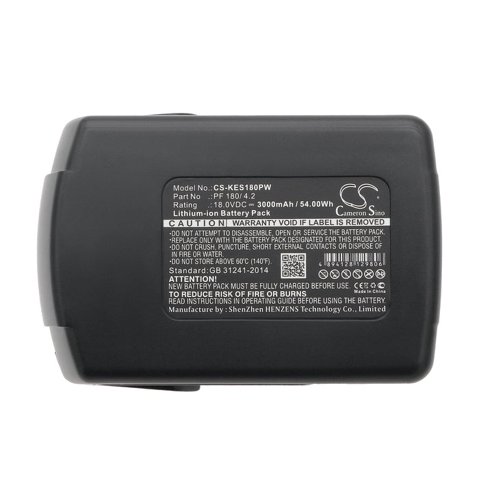 CS-KES180PW : Battery for Kress 180 AFB, APF 180/1.5, APF 180/2.1 - Replaces Kress PF 180/ 4.2