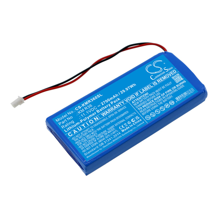 CS-KMR360SL : Battery for Kanomax KM R36 Gasmaster - Replaces Kanomax KM R36