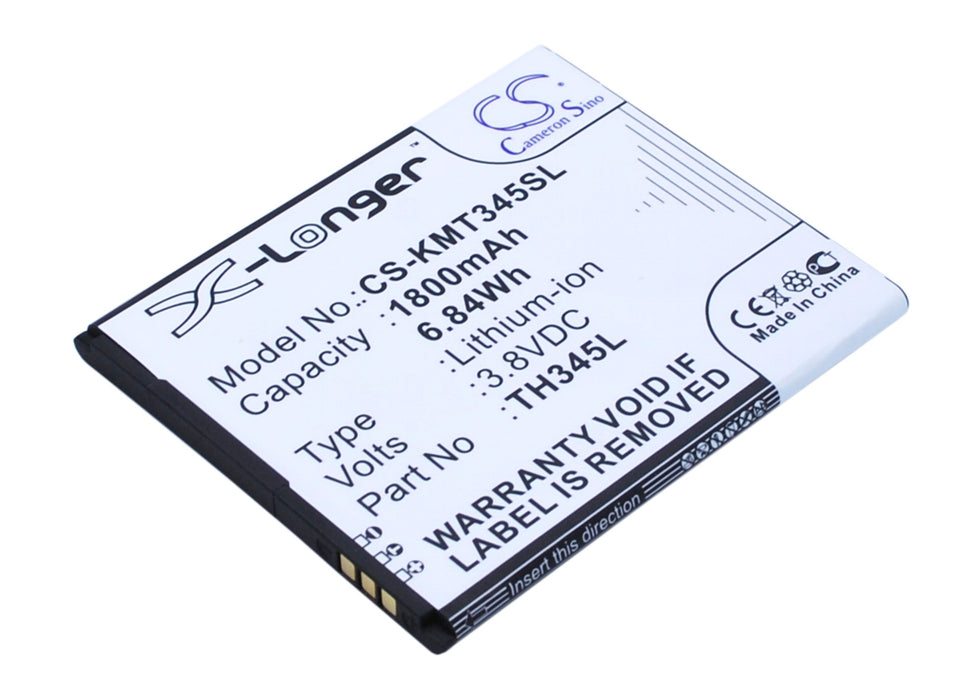 CS-KMT345SL : Battery for Allview C6, C6 Quad 4G - Replaces KAZAM TH345L, TH345L-XDFBK0002256