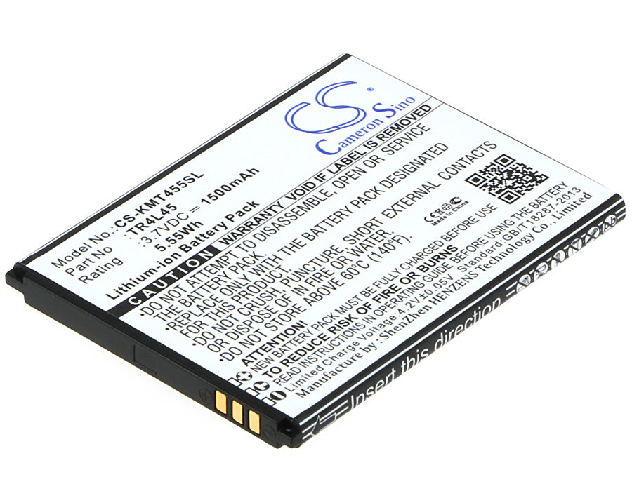 Batteria Di Ricambio Per Kazam Trooper 455 Dual SIM - CellePhone TR455-VKVCD0004151, 3000mAh, Nuova