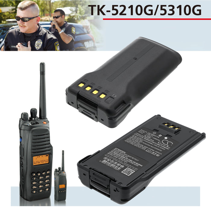 CS-KNB331TW : 7.4v 3350mAh Li-ION battery, replaces Kenwood KNB-33L, KNB-41NC, etc