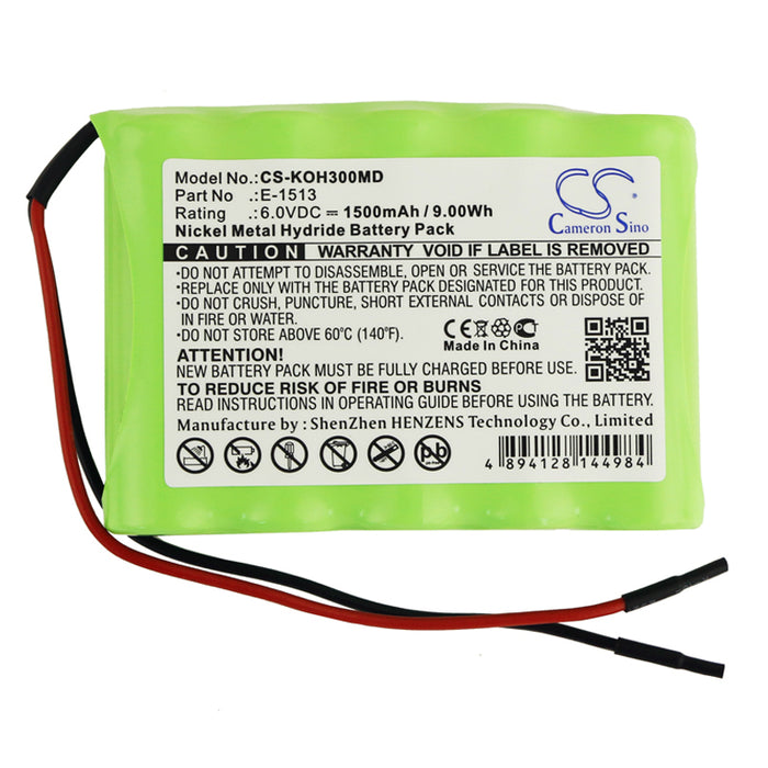 CS-KOH300MD : Battery for IKO3 HeartMirror ECG, HeartMirror EKG - Replaces IKO3 E-1513