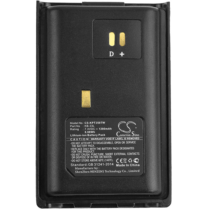 CS-KPT350TW : Battery for Kirisun PT-3300, PT-3500, PT-3800 - Replaces Kirisun KB-33L