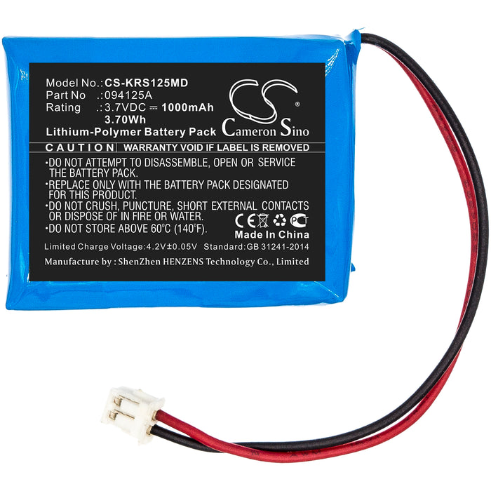 CS-KRS125MD : Battery for KARL STORZ Surgical Headlight - Replaces KARL STORZ 094125A