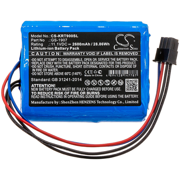 CS-KRT900SL : Battery for Kronos InTouch 9000, 8609000-018 - Replaces Kronos GS-1907