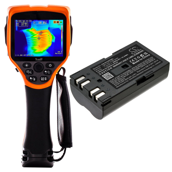 BP-KYU575SL: 7.4v Li-ION battery for Thermal Camera, replaces Keysight UR-123, 5190-3540