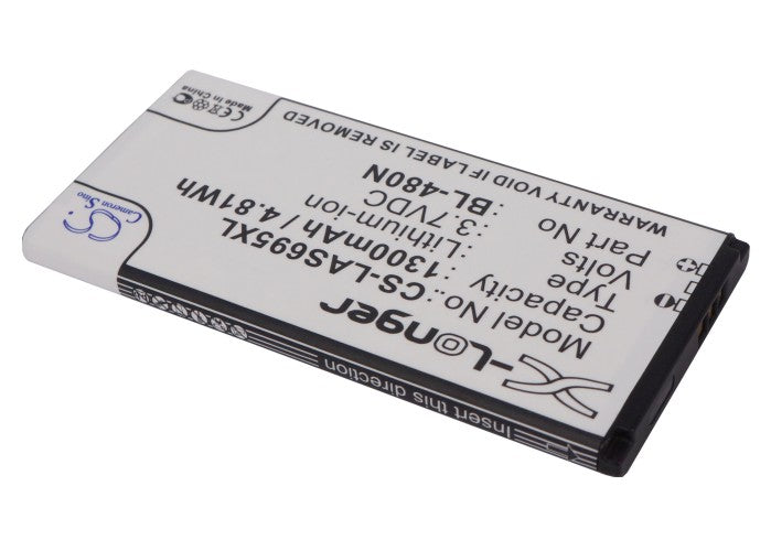 CS-LAS695XL : Battery for LG Optimus M+, MS695, Optimus Plus and others - Replaces LG BL-48ON, EAC61758502