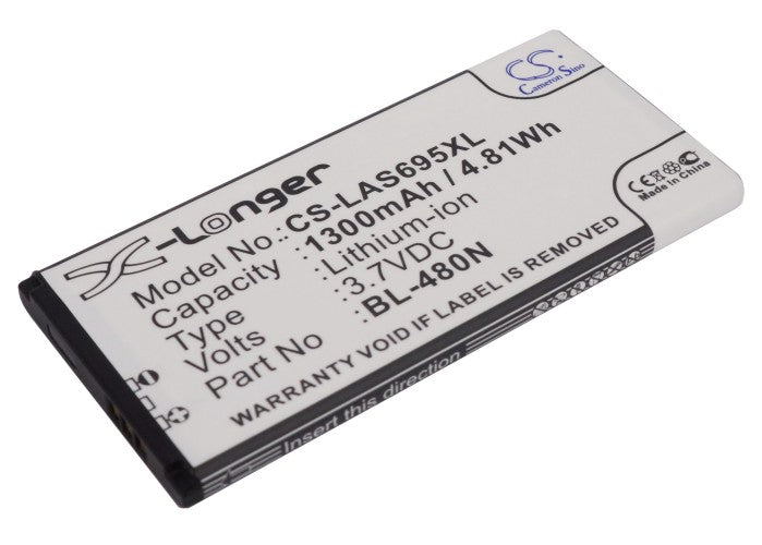 CS-LAS695XL : Battery for LG Optimus M+, MS695, Optimus Plus and others - Replaces LG BL-48ON, EAC61758502