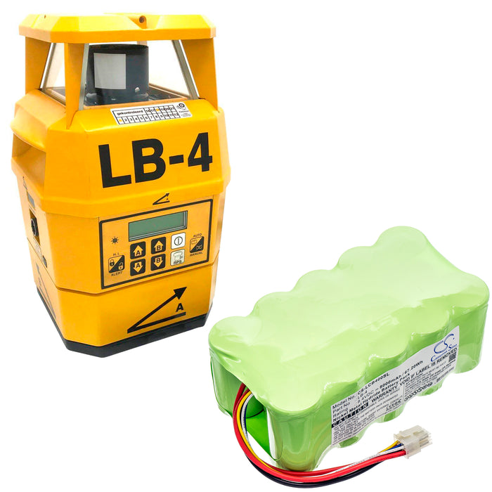 CS-LCB400SL : Battery for Laser Alignment Laser Beacon LB-4 - Replaces Laser Alignment LB-4, LB-4C