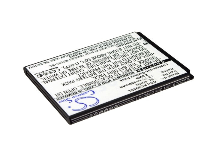 CS-LKC395SL : Battery for LG LG272W, VN280, Extravert 2 and others - Replaces LG BL-40MN, EAC61700902