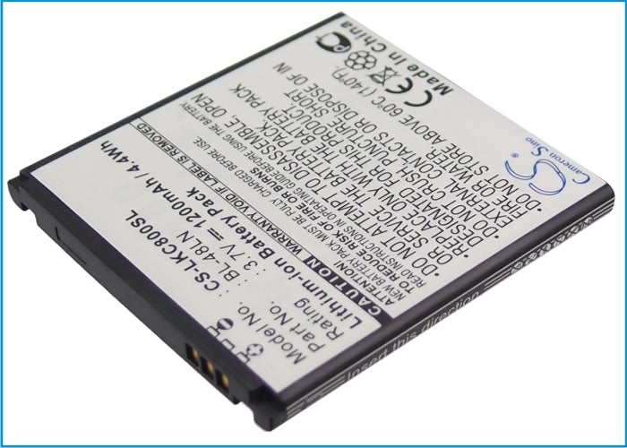 CS-LKC800SL : Battery for T-Mobile myTouch Q, myTouch Q 4G - Replaces T-Mobile BL-48LN