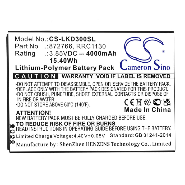 CS-LKD300SL : Battery for Leica BLK3D Imager, BLK3D Imager Premium, 6017022 - Replaces Leica 872766, RRC1130, 110019-08