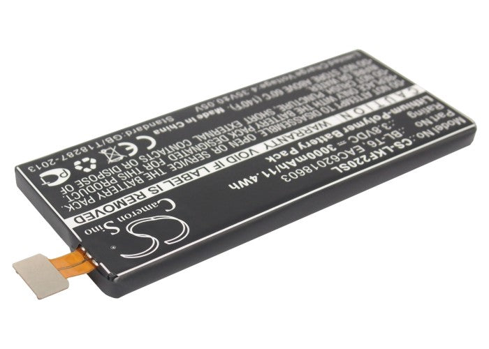 CS-LKF220SL : Battery for LG Optimus GK, F220S, F220K and others - Replaces LG BL-T6, EAC62018603