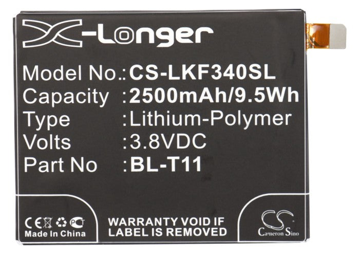 CS-LKF340SL : Battery for LG G Flex, F340, L22 and others - Replaces LG BL-T11, EAC62218301