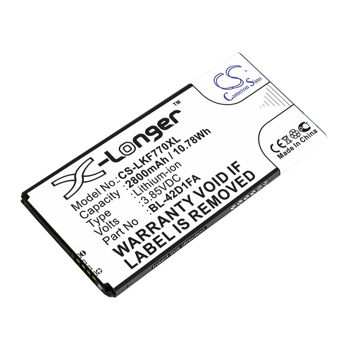 CS-LKF770XL : Battery for LG G5 Mini, F770S, X5 and others - Replaces LG BL-42D1FA, EAC63238201