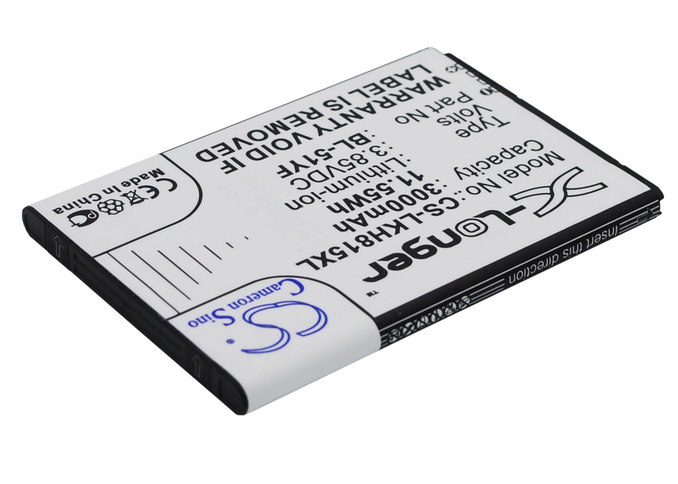 CS-LKH815XL : Battery for LG G4, H815T, H818P and others - Replaces LG BL-51YF, EAC62858501, BL-51YH