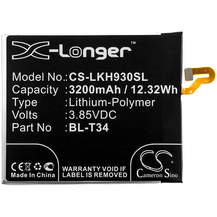 CS-LKH930SL : Battery for LG V30, V30S, H930 and others - Replaces LG BL-T34, EAC63538921