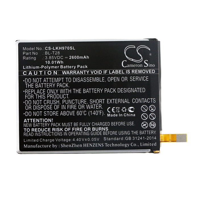 CS-LKH970SL : Battery for LG Q725L, Q7+, Q7 Plus and others - Replaces LG BL-T28, EAC63361501