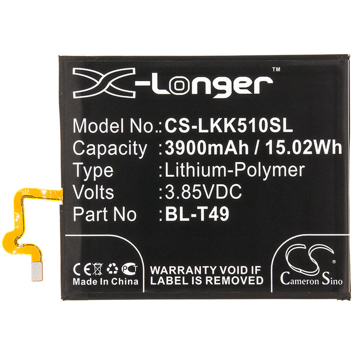 CS-LKK510SL : Battery for LG K510, K51S, LM-K410BMW and others - Replaces LG BL-T49