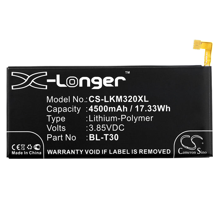 CS-LKM320XL : Battery for Tracfone Fiesta LTE, L64VL - Replaces LG BL-T30, EAC63458501