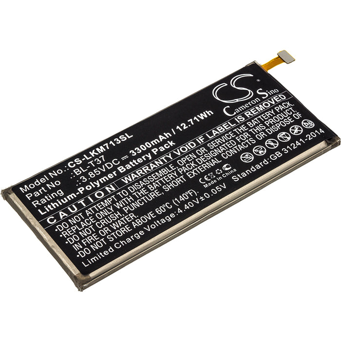 CS-LKM713SL : Battery for LG Q8 2018, Q815L, Q815S and others - Replaces LG BL-T37, EAC63958201