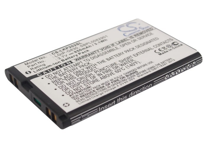 CS-LKP202SL : Battery for LG KG120, KP202, KG202 and others - Replaces LG LGIP-G830