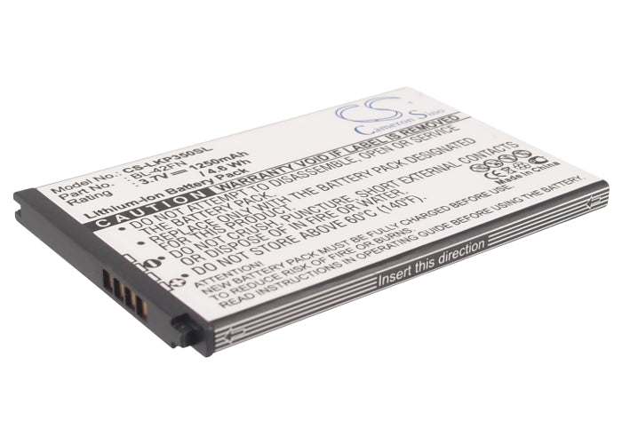 CS-LKP350SL : Battery for LG P350, Optimus Me, C550 - Replaces LG BL-42FN